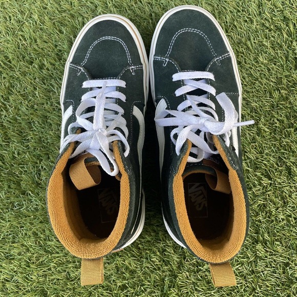 Vans Filmore Hi Vansguard Youth Shoes Size 7y Forrest Green Sued/Tan/White - Picture 5 of 12